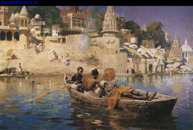 Edwin Lord Weeks The Last Voyage-A Souvenir of the Ganges, Benares.